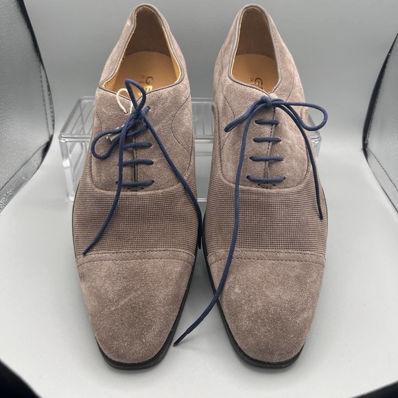 GEOX Respira elegant grey lace up suede shoes sz 7 (EU 40) - Picture 2 of 8